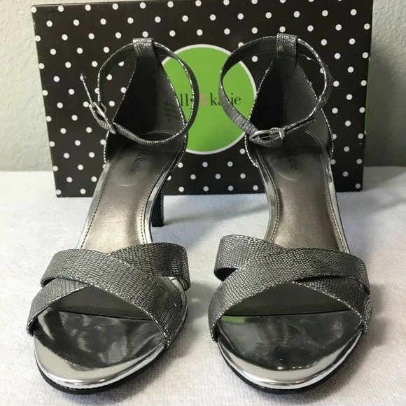 Kelly & Katie Pewter Silver Snake KK Sandal 8.5 - Picture 2 of 6